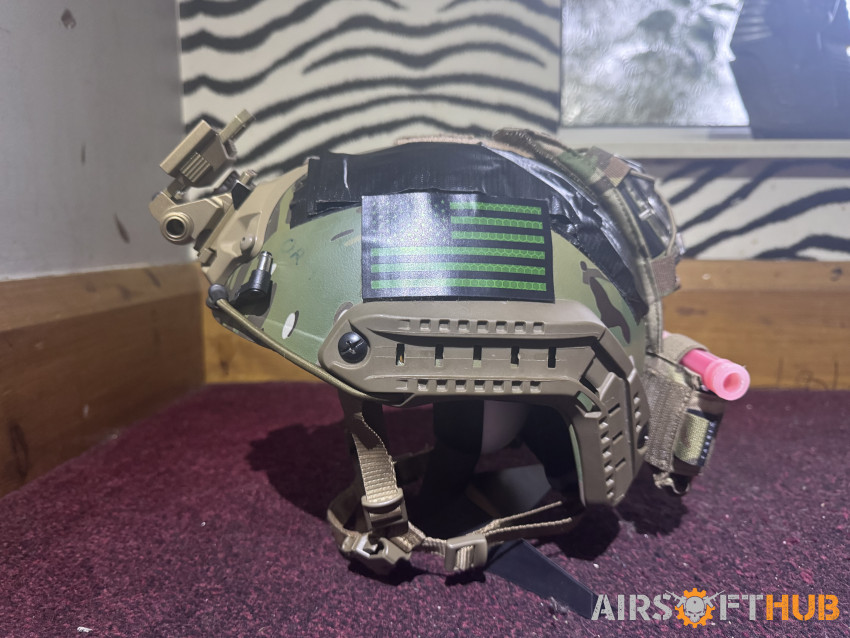 MultiCam FAST Helmet READ DESC - Used airsoft equipment