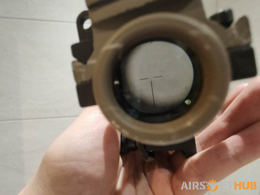 ACOG 4X with red dot - Used airsoft equipment