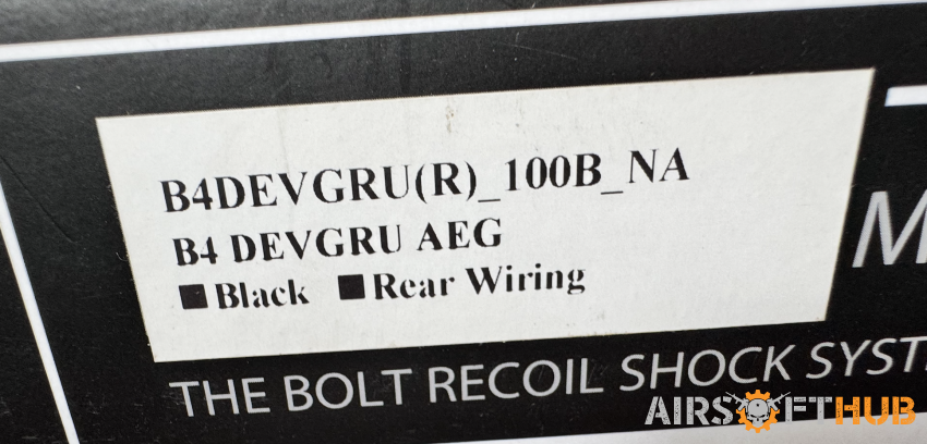 Bolt B4 Devgru EBB - Used airsoft equipment