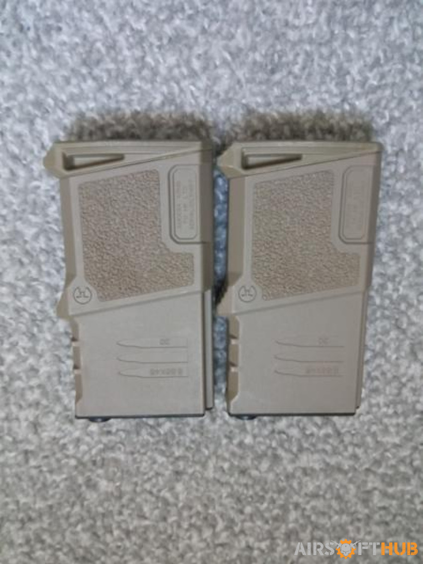 Ares 120 Rounds Magazine (Tan) - Used airsoft equipment