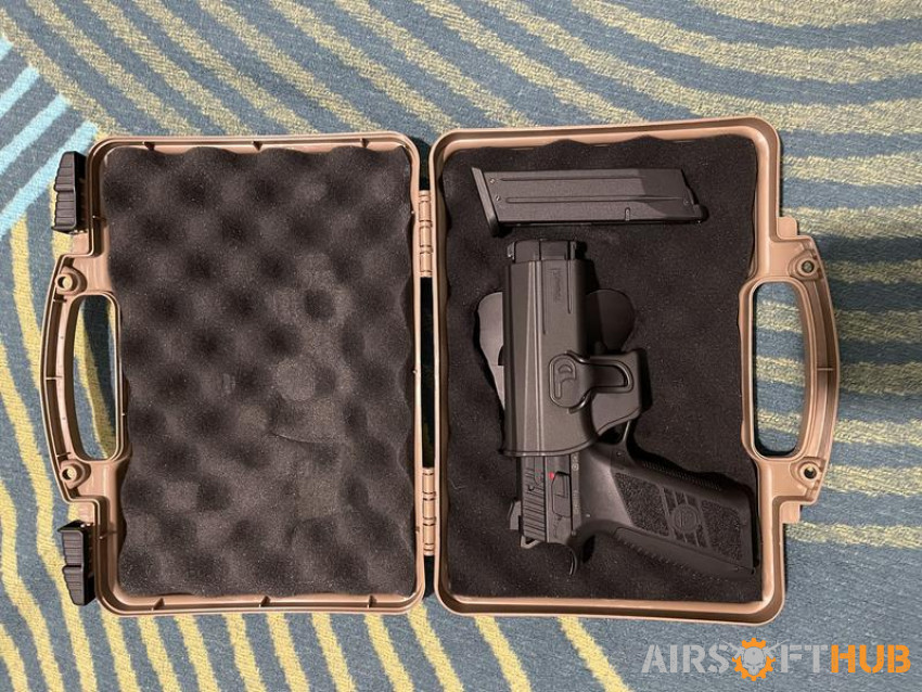 ASG CZ P-09, holster, case - Used airsoft equipment