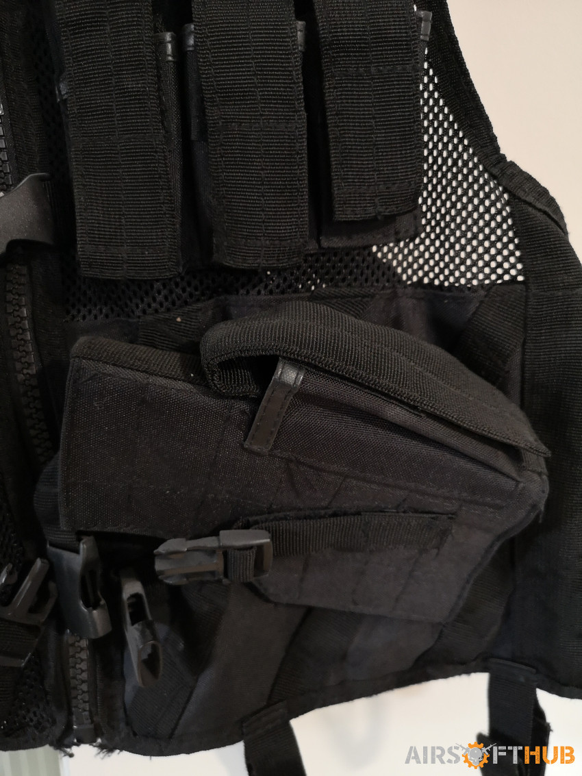 Mil-Tec USMC Tactical Vest Bla - Used airsoft equipment
