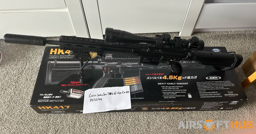 HK417 DMR Upgraded - Used airsoft equipment