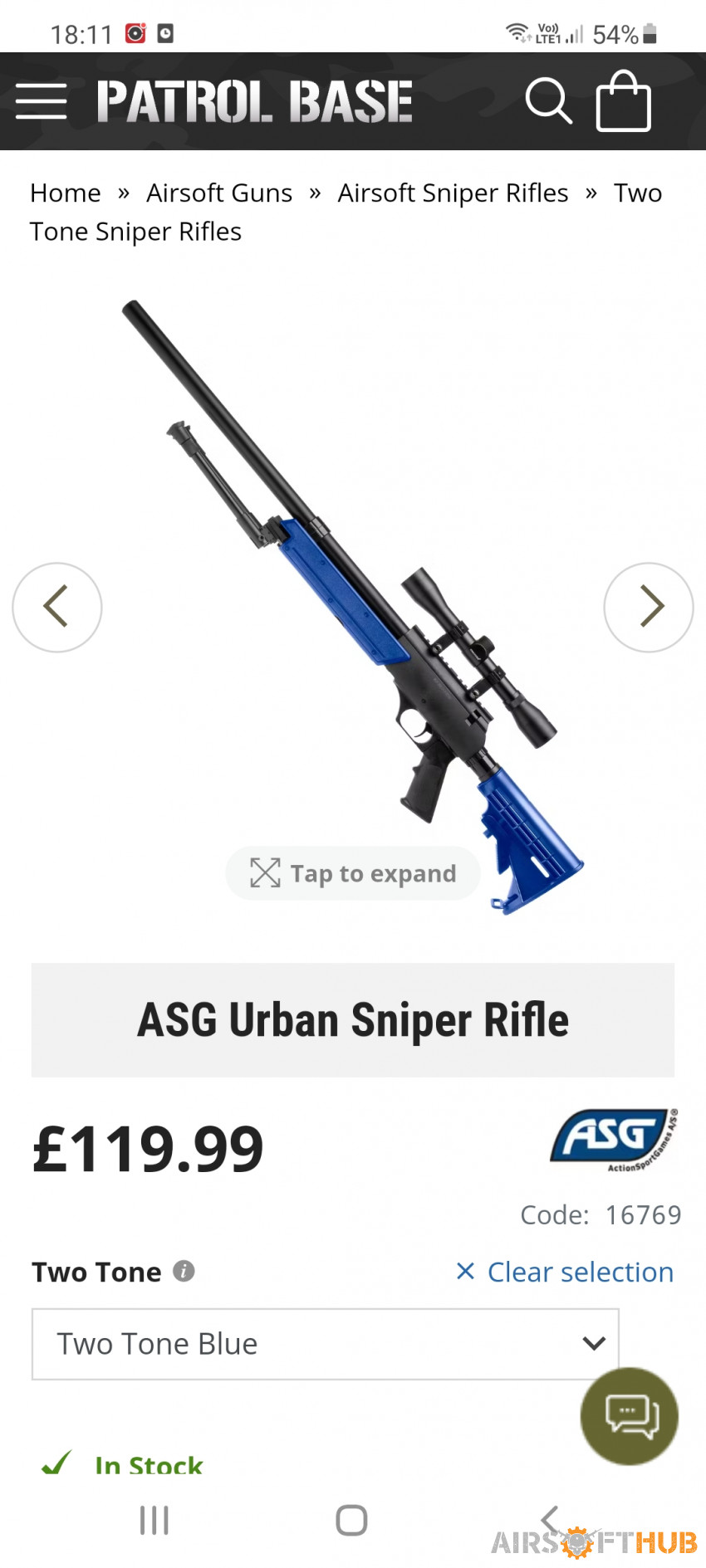ASG urban sniper rifle - Used airsoft equipment