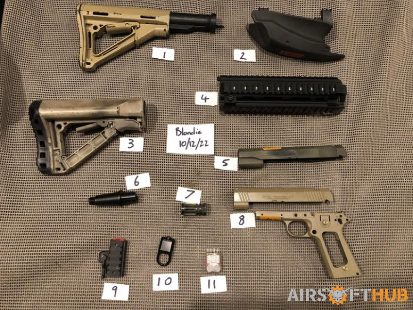 Various parts clearout- lot 14 - Used airsoft equipment