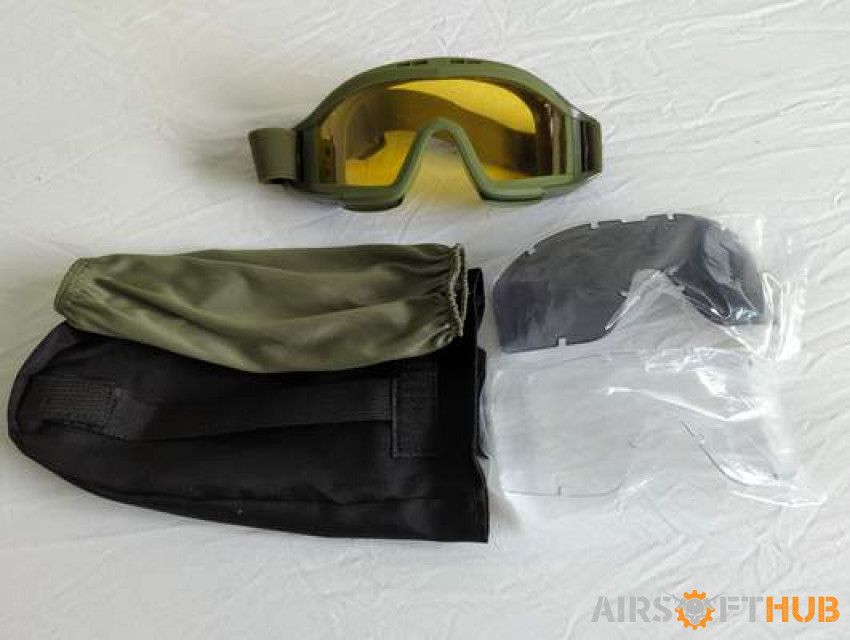 Airsoft googles Green - Used airsoft equipment