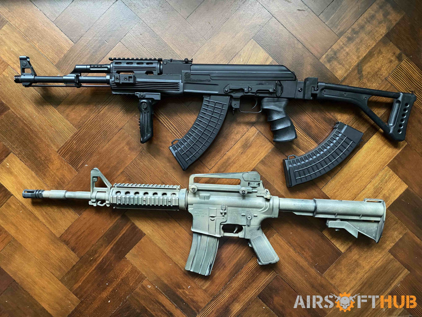 AK47 & XM177 - Used airsoft equipment