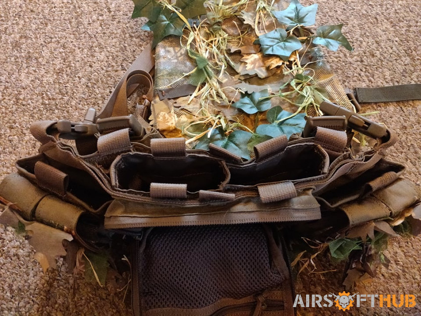 Cordura Chest rig and backpack - Used airsoft equipment