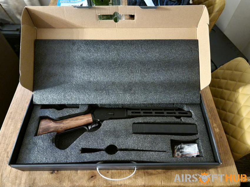 A&K 1873RS – BLACK/WOOD - Used airsoft equipment
