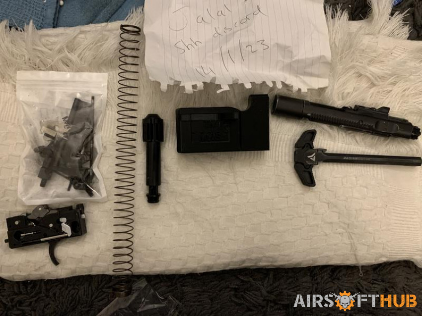 Bunch of MWS parts - Used airsoft equipment
