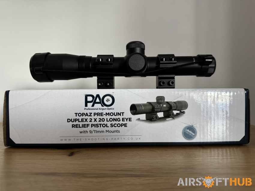 PAO TOPAZ DUPLEX PISTOL SCOPE - Used airsoft equipment