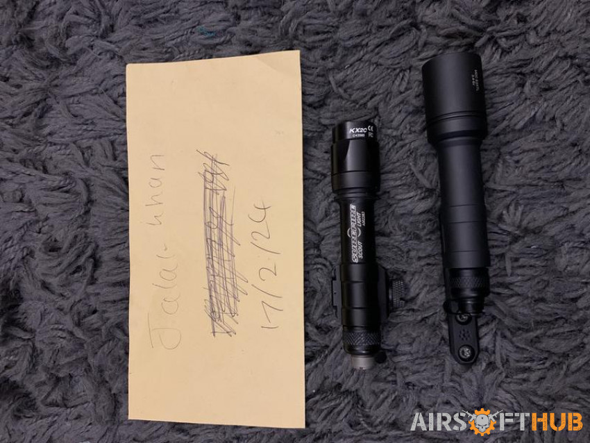 2 torches - Used airsoft equipment