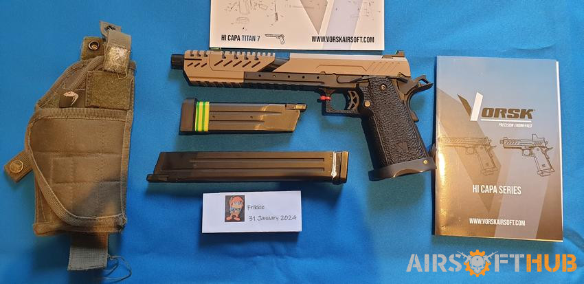 Hi-Capa Titan 7 plus extended - Used airsoft equipment