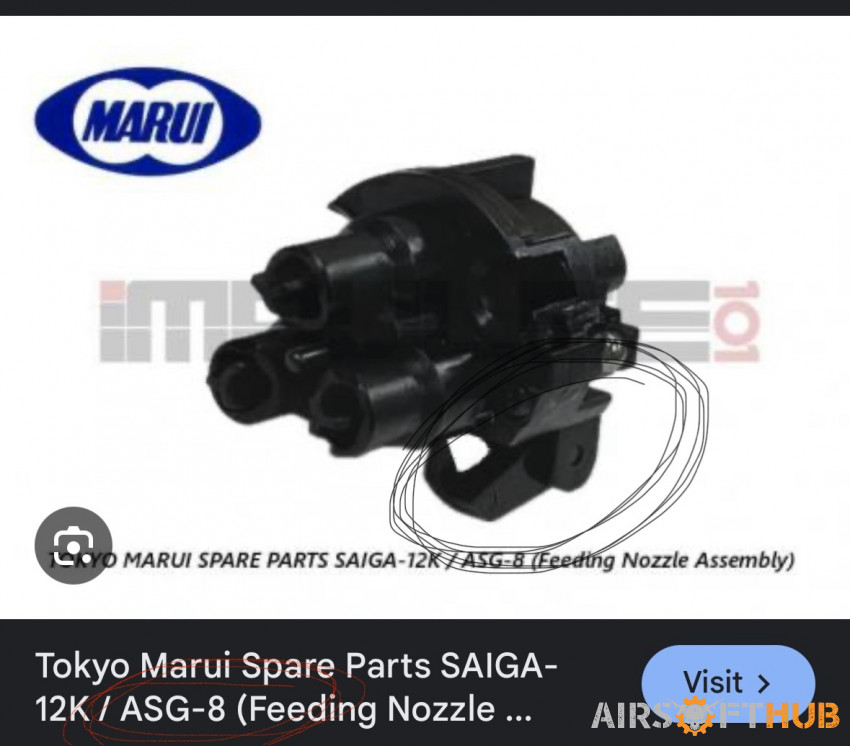 SAIGA 12 Part ASG-8 - Used airsoft equipment