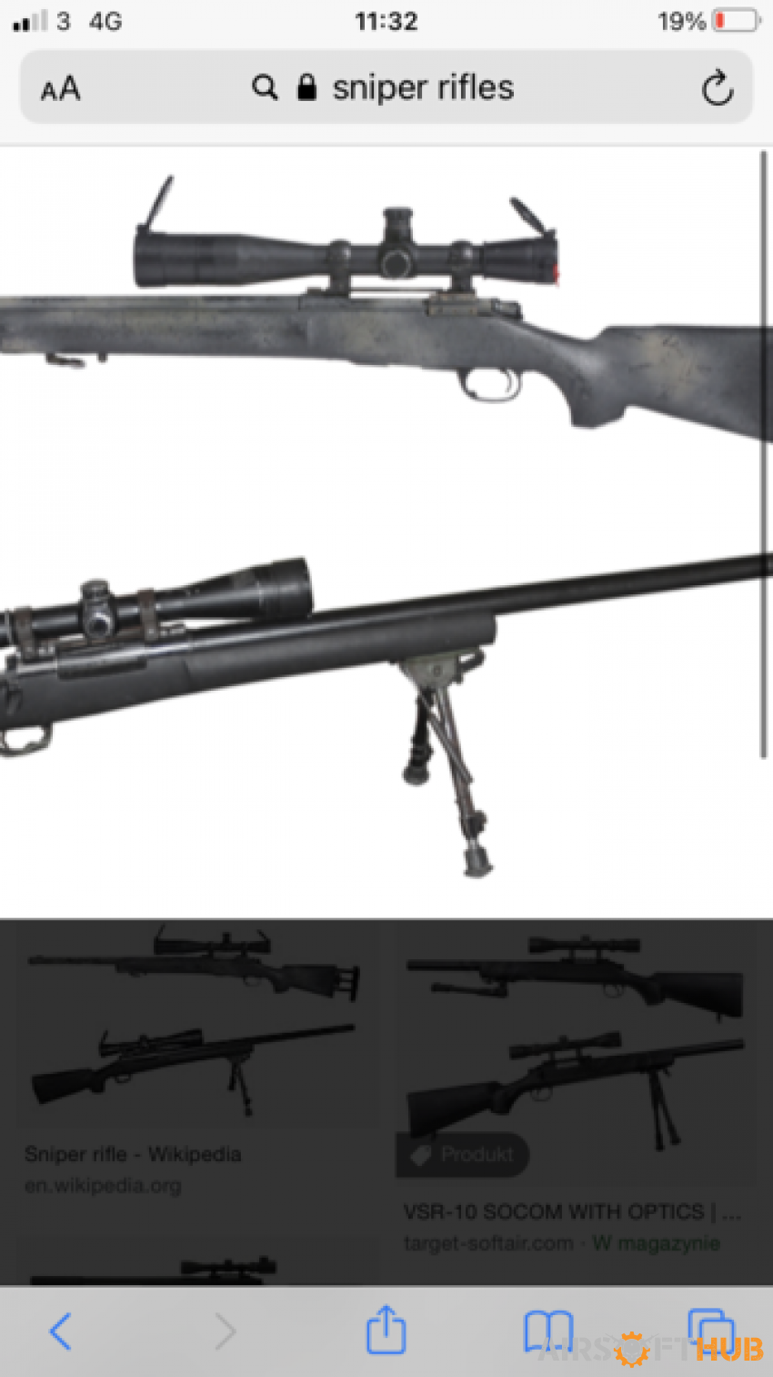 Sniper rifle with good FPS - Used airsoft equipment