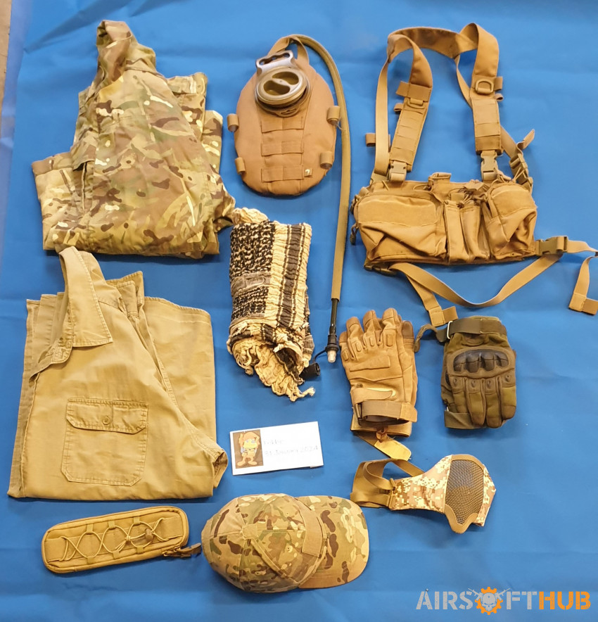 Lite Action Tan  Gear Set - Used airsoft equipment