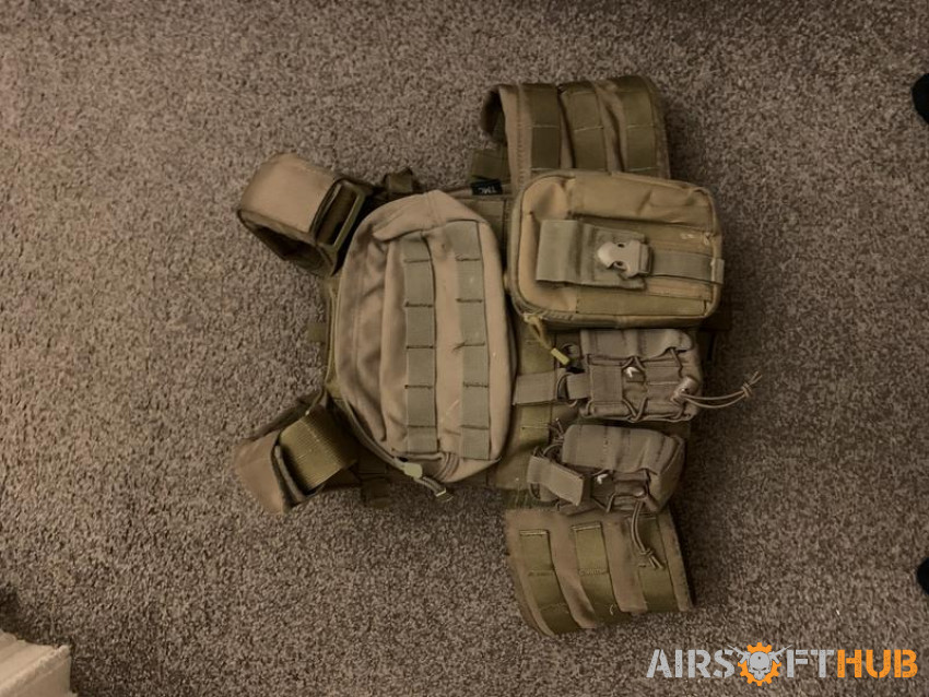 TMC PLATE CARRIER - TAN - Used airsoft equipment