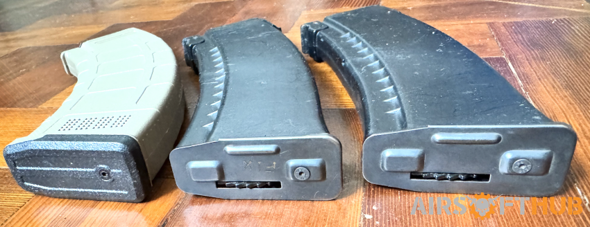 AK magazines x 3 - Used airsoft equipment
