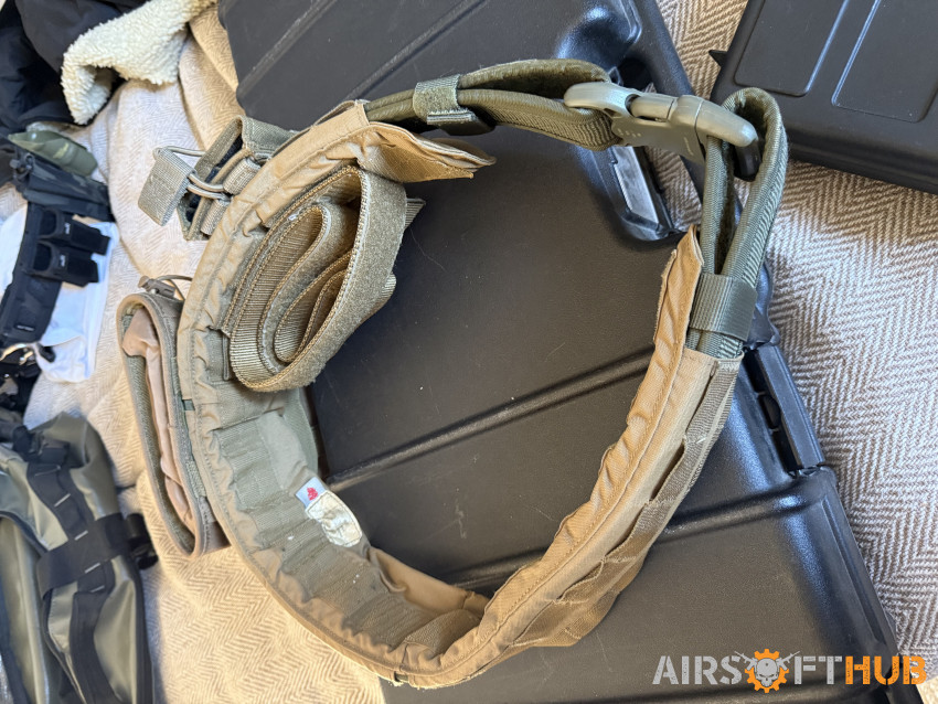 LBX assaulters belt TAN - Used airsoft equipment