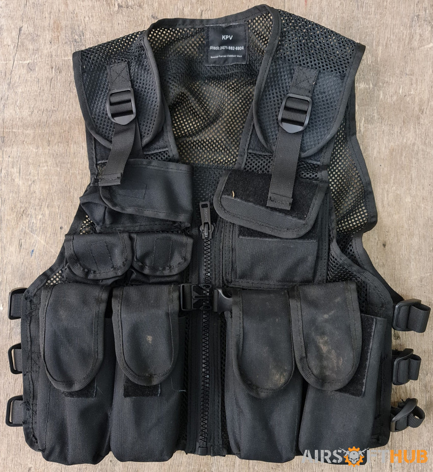various vests - Used airsoft equipment