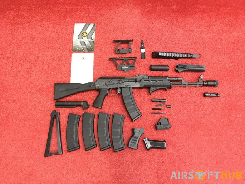 E&L AK74MN Upgraded bundle - Used airsoft equipment