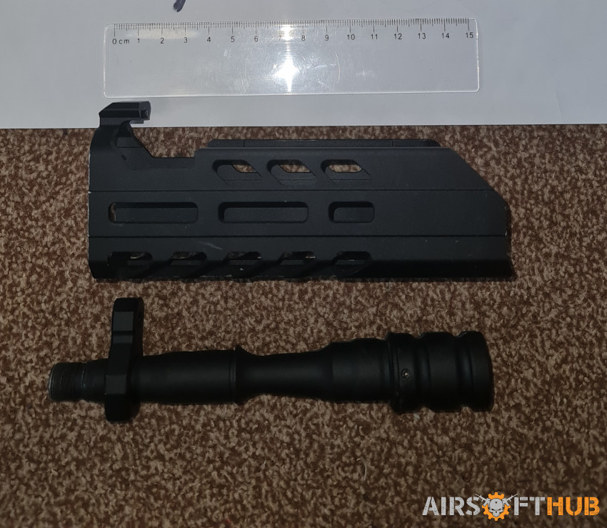 Laylax handguard and barrel - Used airsoft equipment