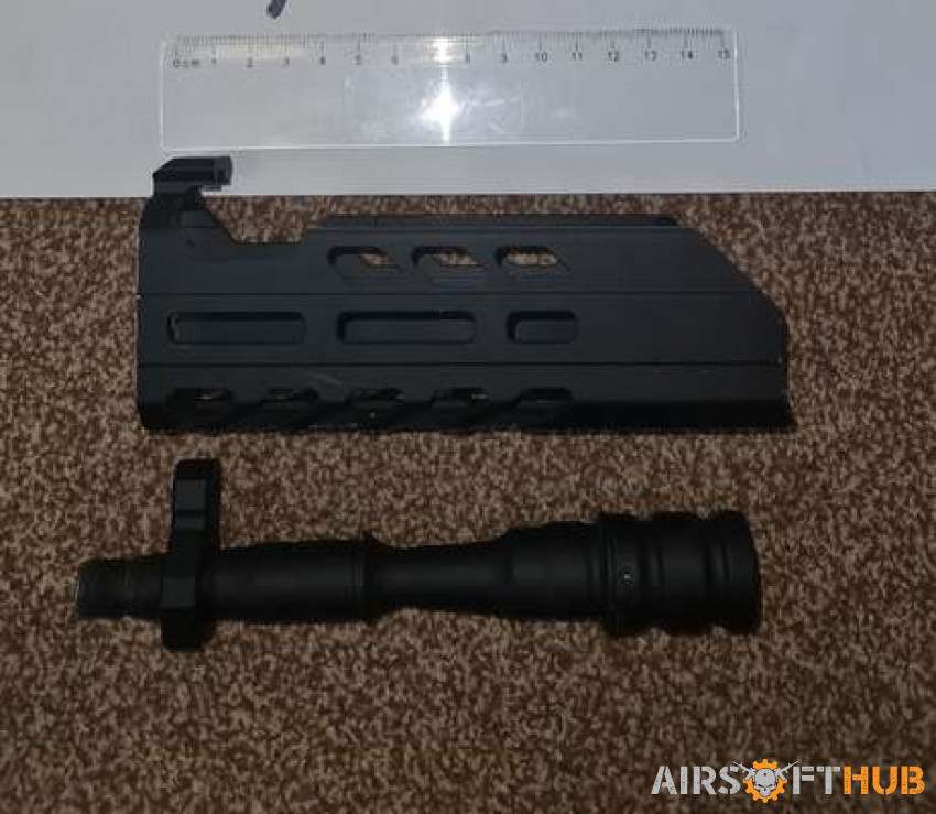 Laylax handguard and barrel - Used airsoft equipment