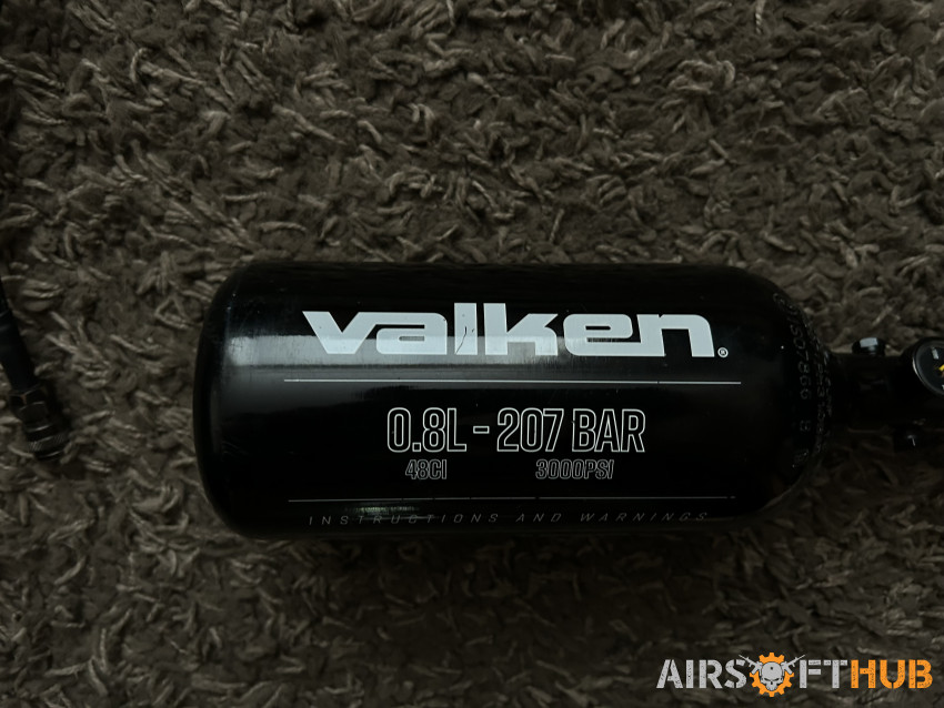 Hpa tank and two lines - Used airsoft equipment