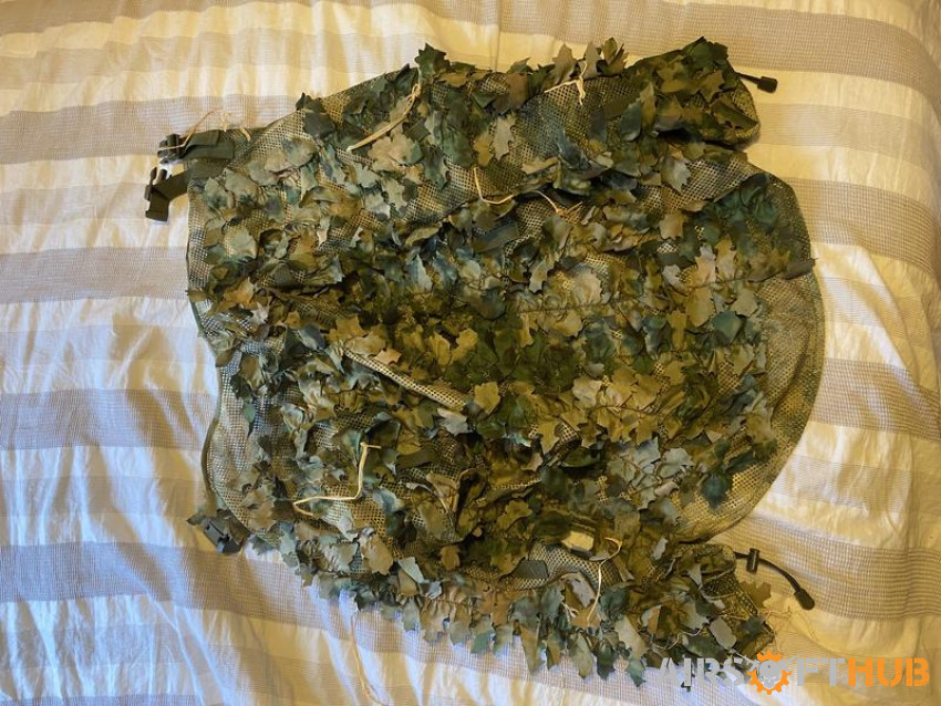 Ghilli shoulder suit & boonie - Used airsoft equipment