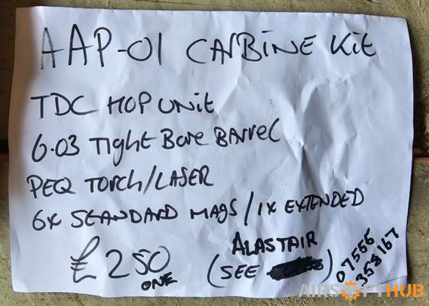 Aap-01 carbine. Hpa ready - Used airsoft equipment