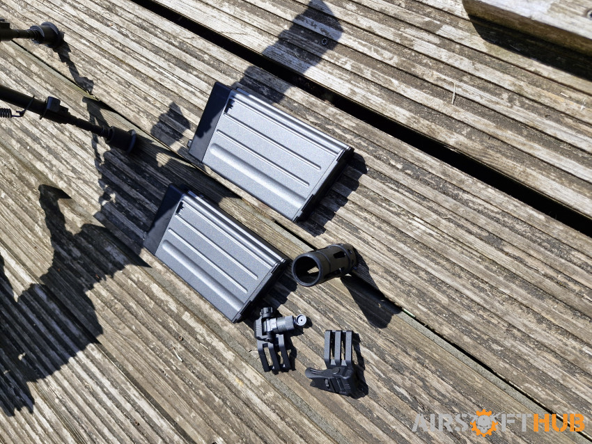 VFC SR25 ECC GBBR + extras - Used airsoft equipment