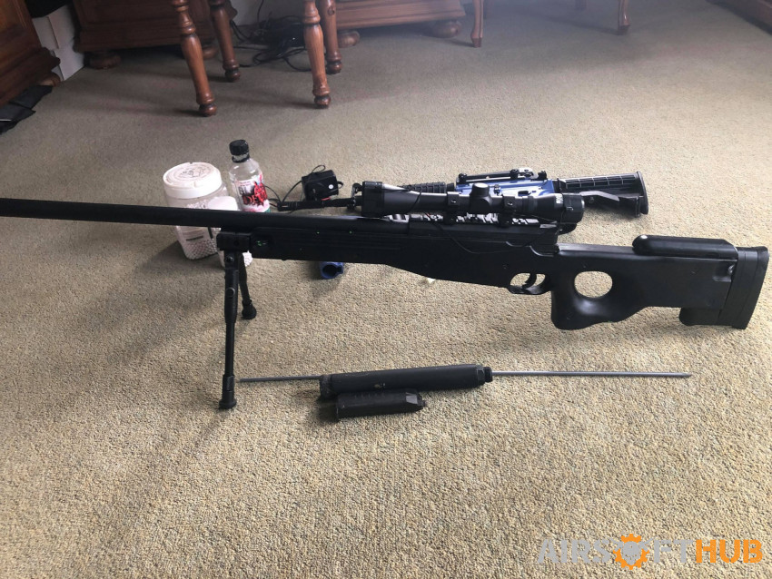 Black Sniper Rifle - Used airsoft equipment