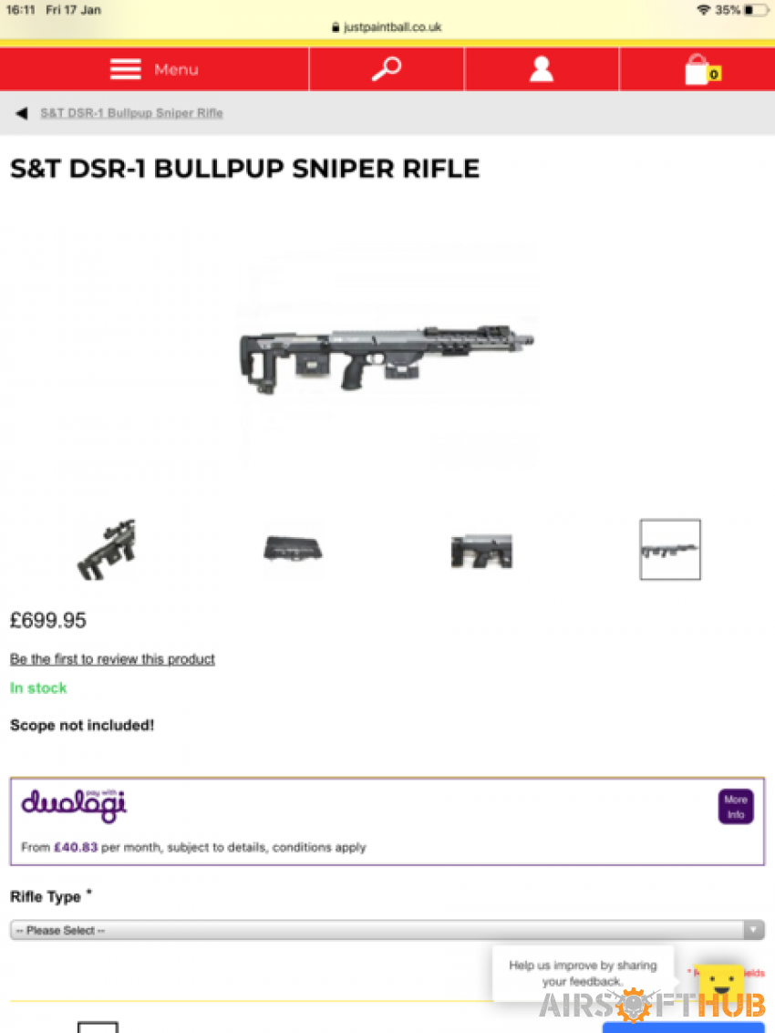 Dsr 1 S T Spring Bullpup Snipe Airsoft Hub Buy Sell Used Airsoft Equipment Airsofthub