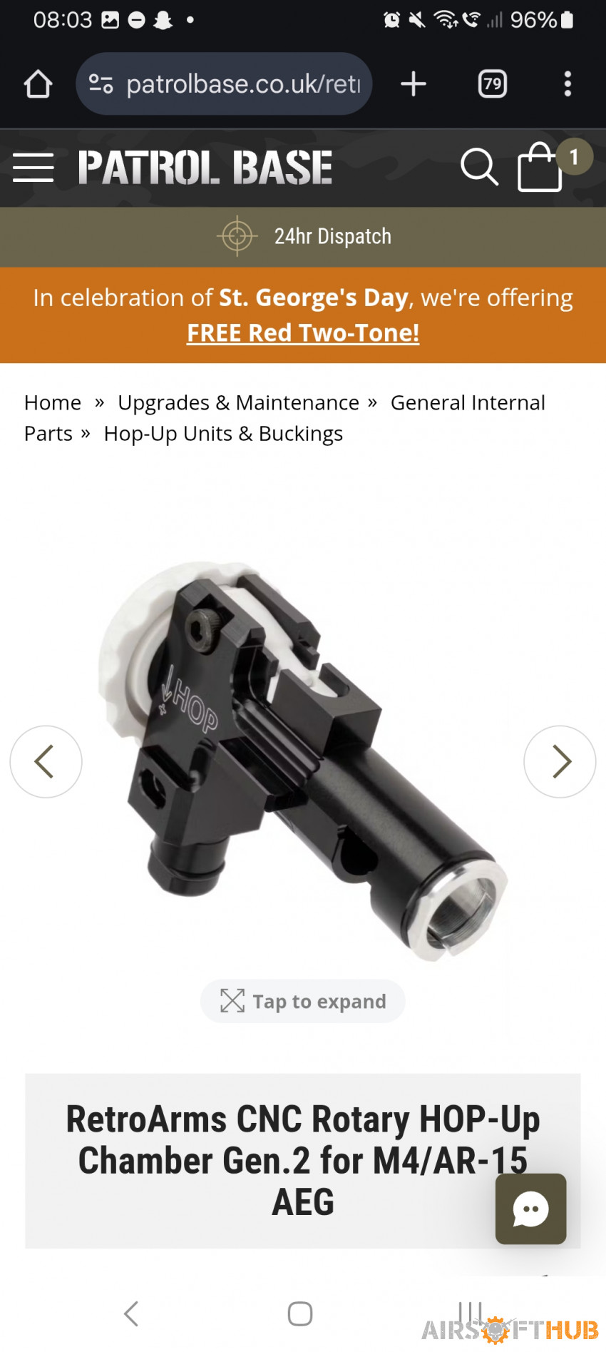 Hop up set up aeg - Used airsoft equipment