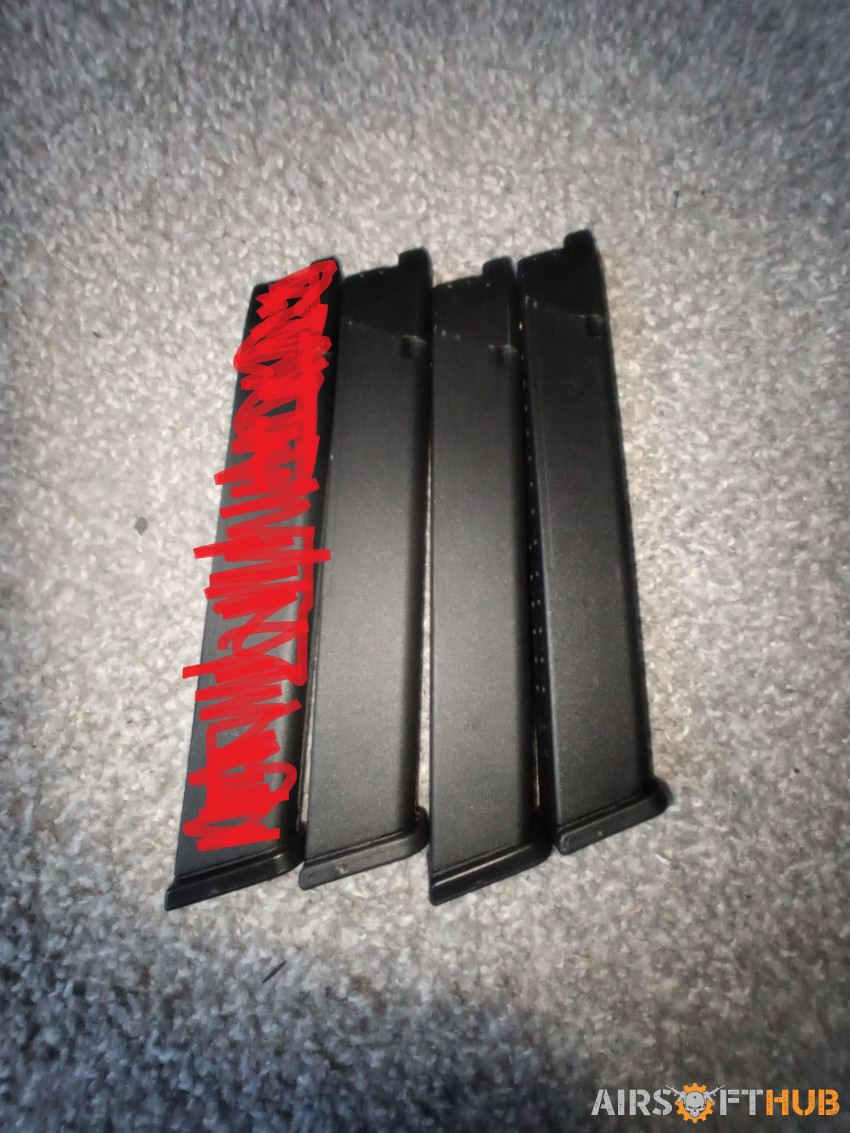 VFC/Umarex G18C Glock mags x 3 - Used airsoft equipment