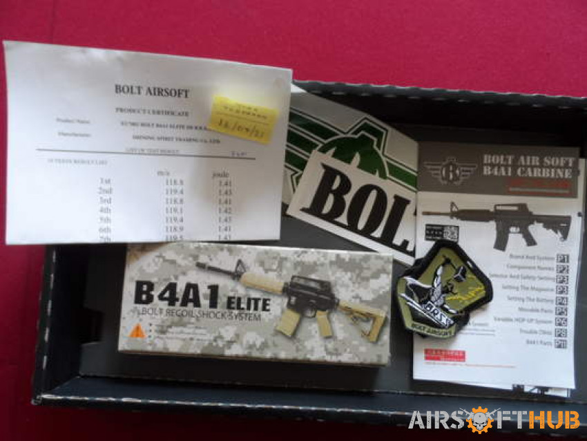 Bolt B4A1 Elite DX-New REDUCED - Used airsoft equipment