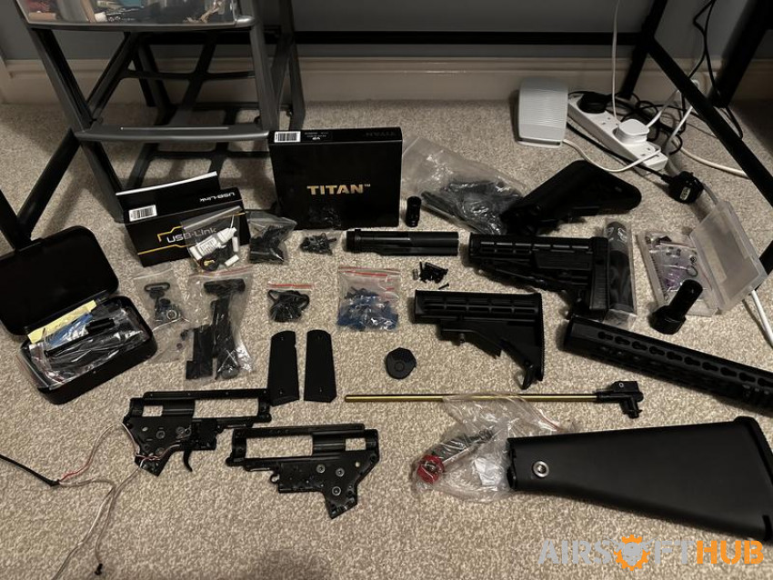 Bucket load of spares - Used airsoft equipment