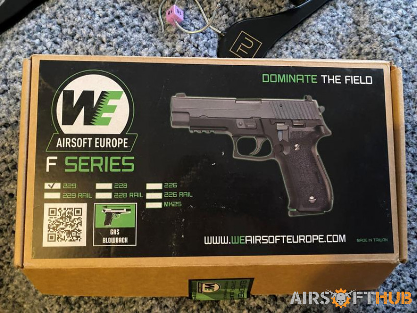 WE AIRSOFT F 229 SERIES PISTOL - Used airsoft equipment