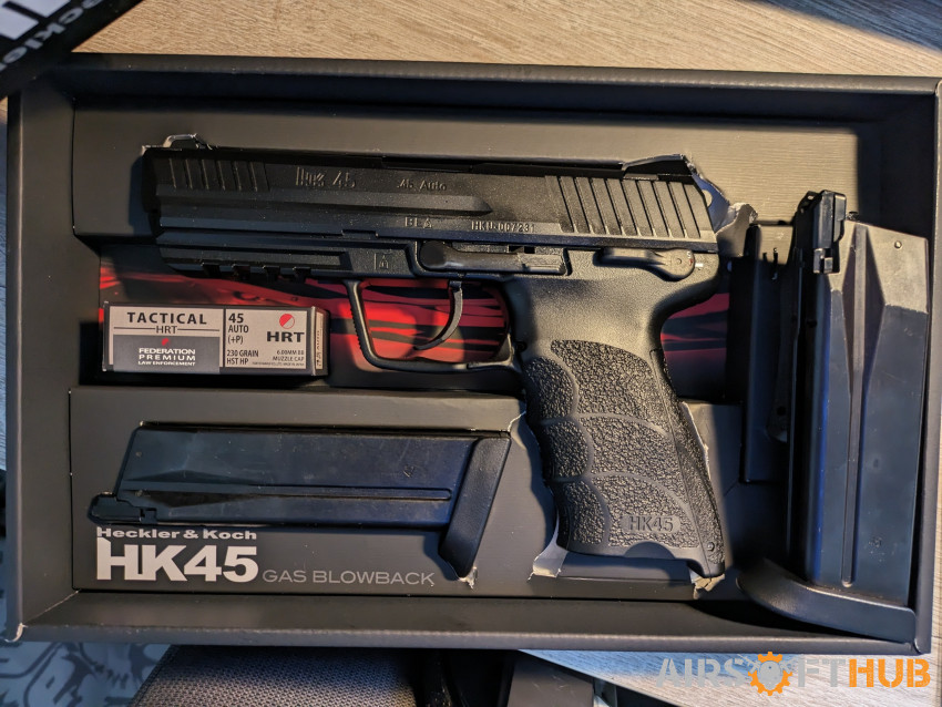 Tm HK 45 with 2 mags - Used airsoft equipment
