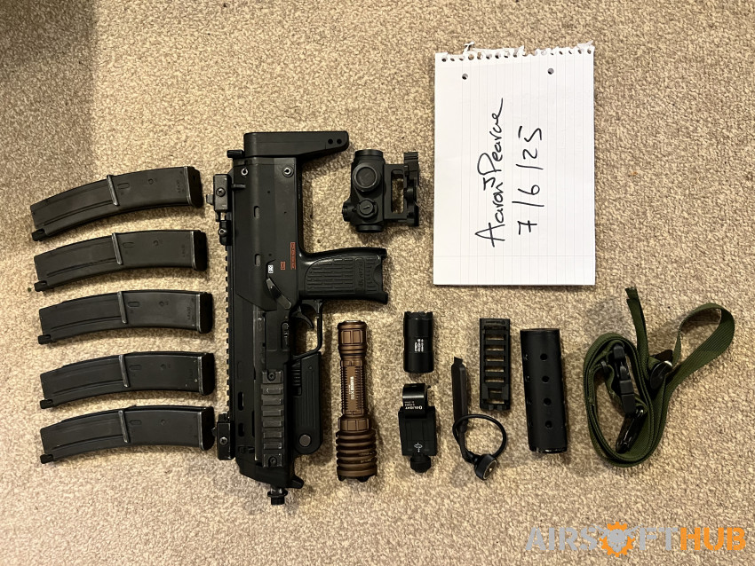 TM MP7 GBB + lots of extras - Used airsoft equipment