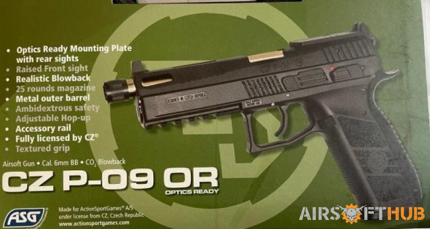 NEW ASG CZ P-09 OR Co2 - Used airsoft equipment
