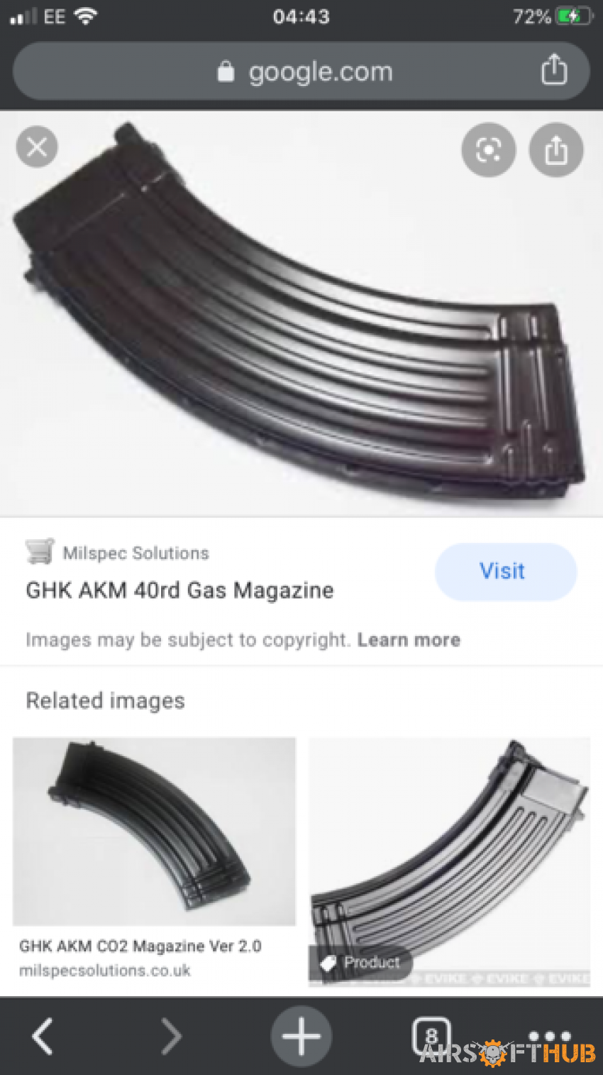 Ghk akm gas magazine wanted - Used airsoft equipment