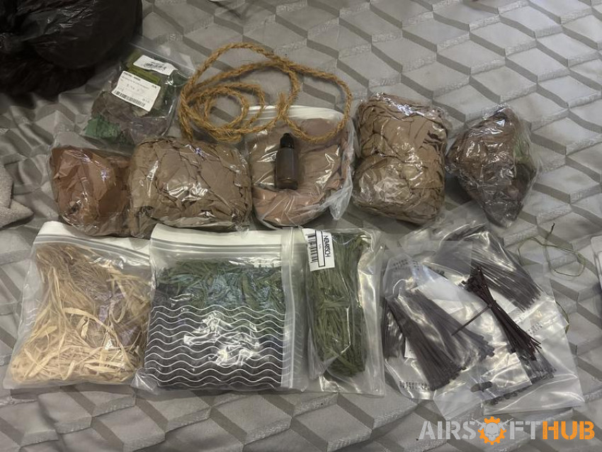 Ghillie Crafting Materials - Used airsoft equipment