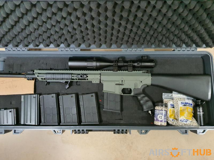 HPA DMR SR25 - Used airsoft equipment
