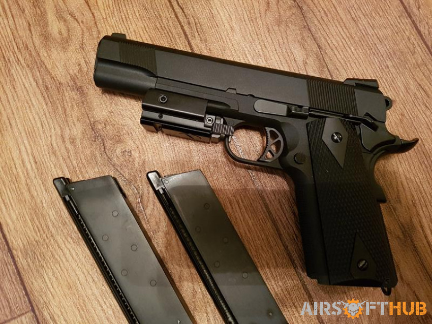 WE 1911 GBB Green Gas Pistol - Used airsoft equipment