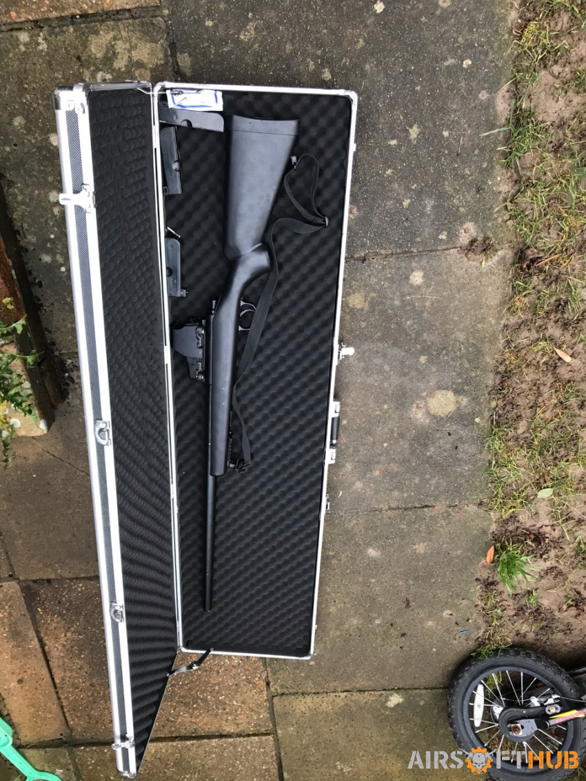 Long Carry case and Rifle - Used airsoft equipment