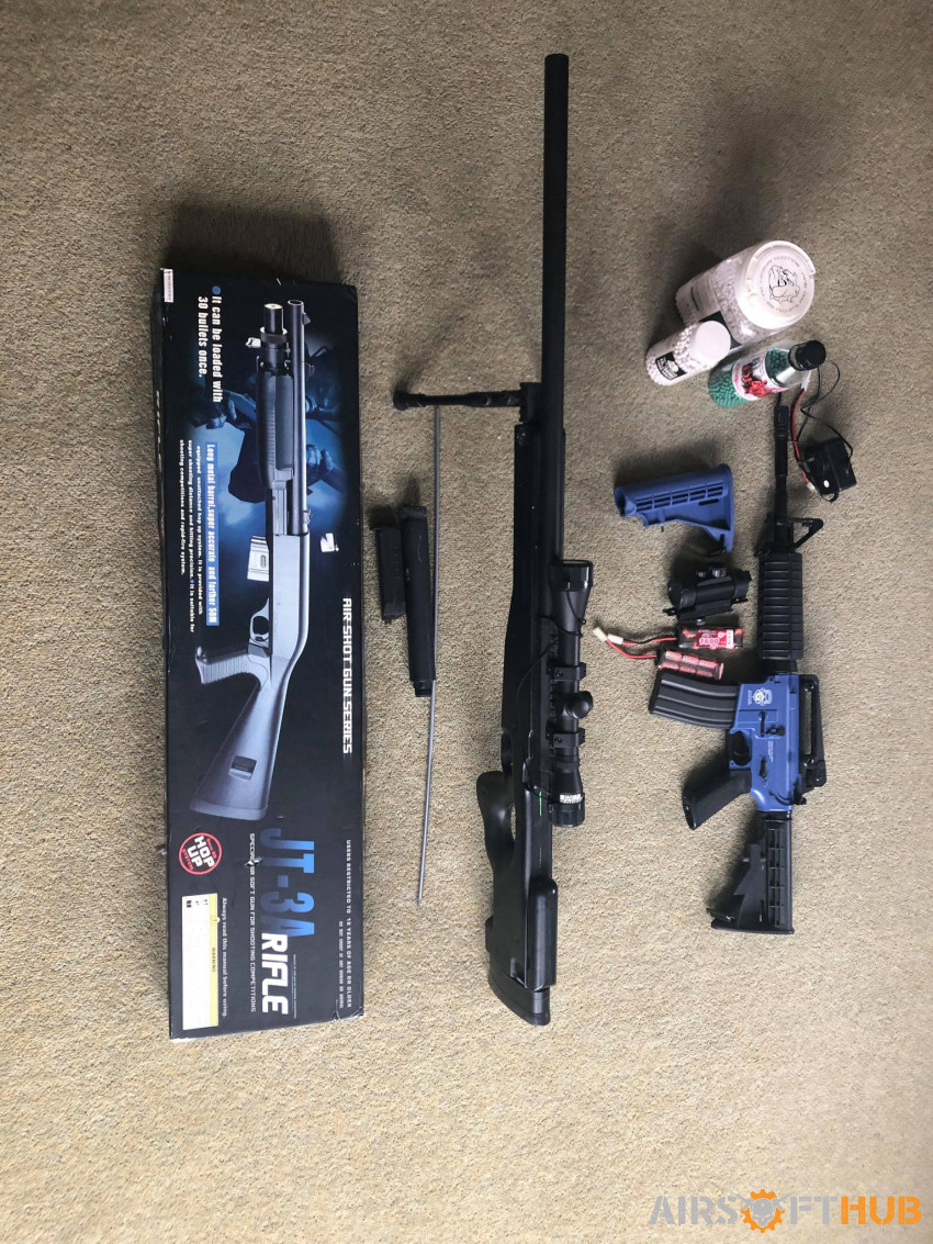 Black Sniper Rifle - Used airsoft equipment