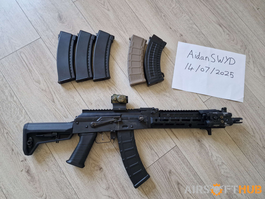 LCT AK74 Custom with 6 mags - Used airsoft equipment