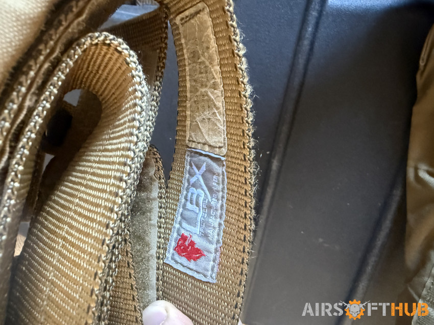 LBX assaulters belt TAN - Used airsoft equipment