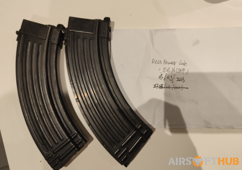 GHK AKM Mags - Used airsoft equipment